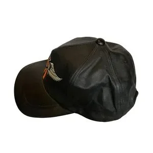 Vintage Genuine Leather Harley Davidson Strap-back  Motorcycle Riding Hat Cap s-l400.jpg main image 4